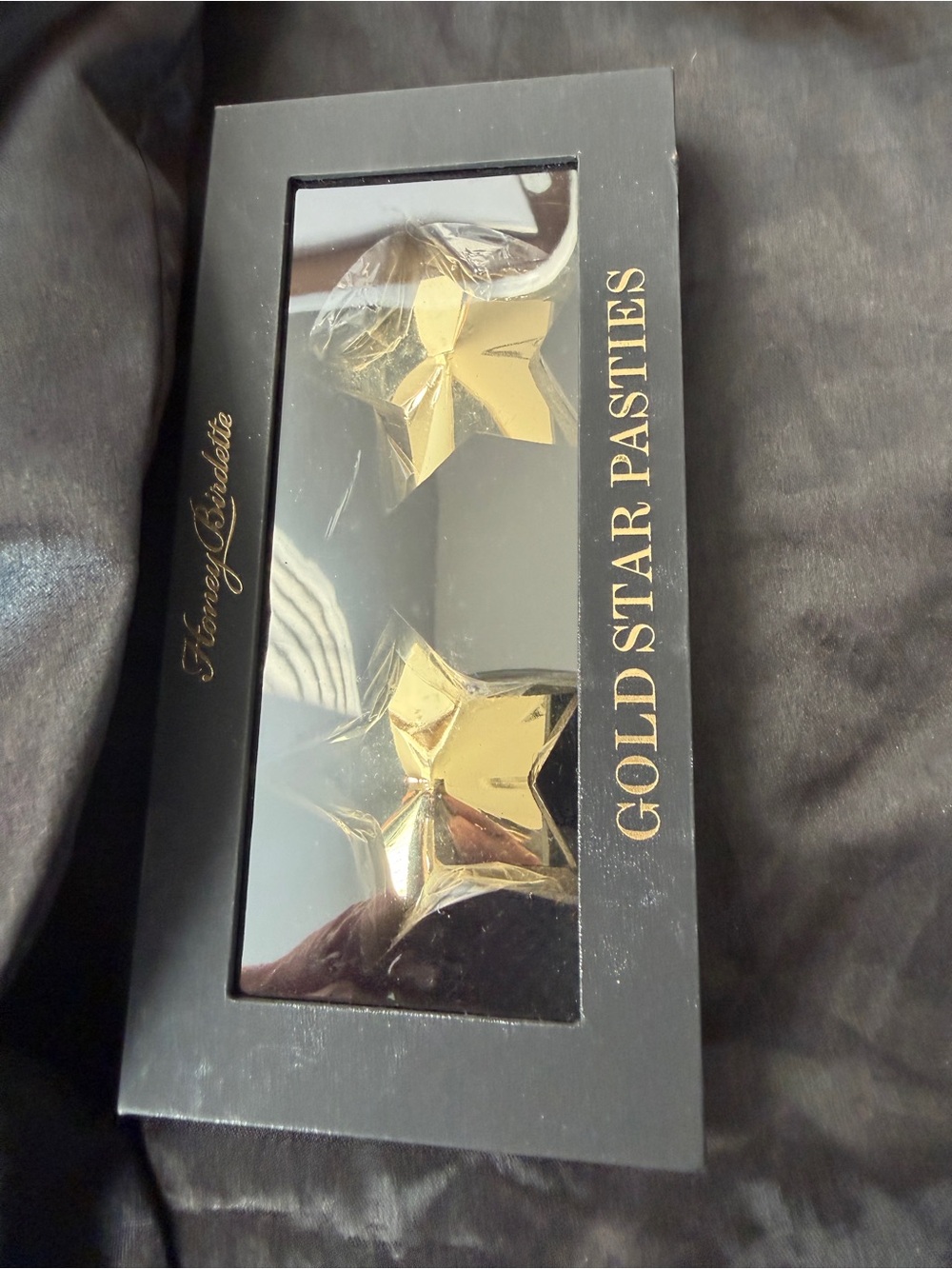 Honey Birdette Metallic Gold Star Pasties